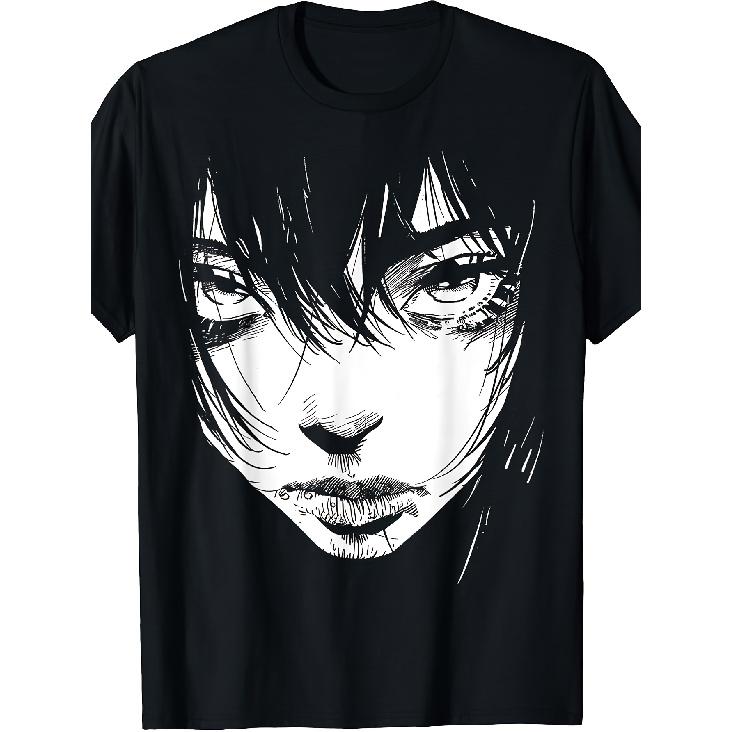 Anime-Themed Graphic Tee, Black13 Men'S Retro Shirt Ideal for Home, Outdoor Activities, Work, Or As a Gift for Occasions Like Birthdays, Valentine'S