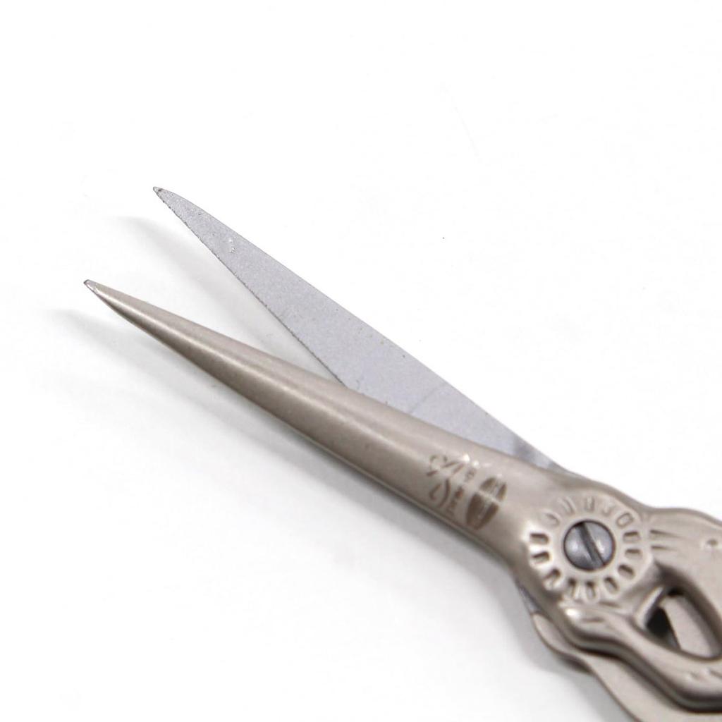 Premax Embroidery Scissors, Rabbit Design, Matte Silver, 10cm