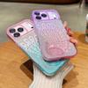 Gradient Point Glitter Diamond Colorful Peacock Soft Shockproof Phone Case For iPhone 17 Pro Max 15 14 13 16 Pro Max Back Cover