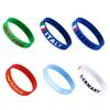 Soccer Silicone Bracelet, National Flags Adjustable Wristbands with Snap Buckle for Sports Events, Soccer Party Supplies