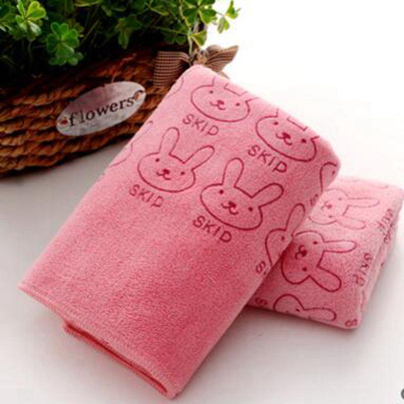 Absorbent Microfiber Towel Bathroom Drying Washcloth Cute Rabbit Hand Face Towel