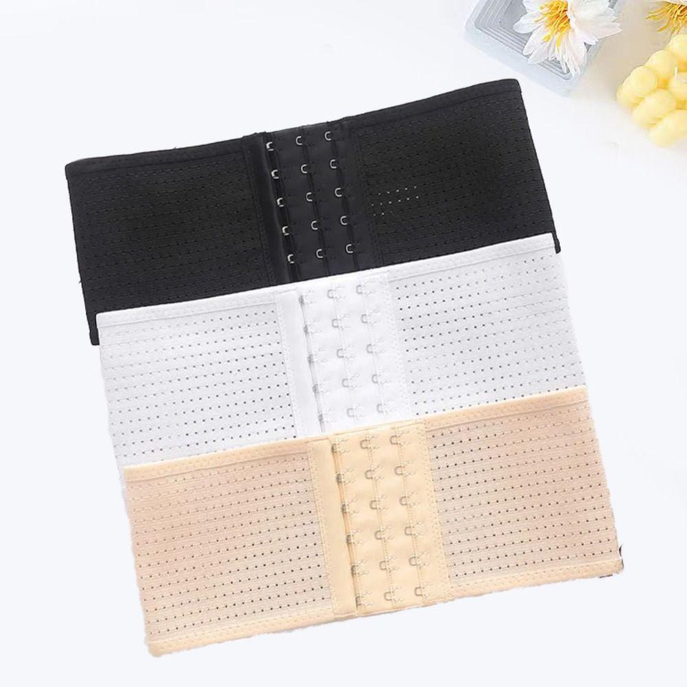 Hollow Short Waist Belt Seamless Waist Trainer Breathable Tummy Control Shapewear  3Rows 6Buckles