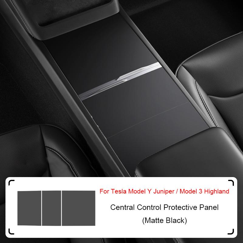 For Tesla Model Y Juniper 2025 Center Console Protector Cover Model 3 Highland Center Sticker Decoration Anti-scratch Accessory