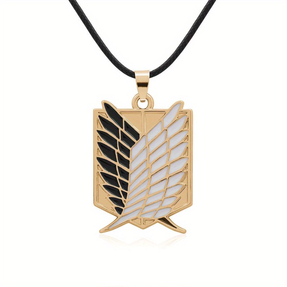 Anime attack on titan wings of freedom researcher logo alloy pendant jewelry necklace and Key Chain party accessories