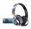 P35 Head-mounted Bluetooth Earphones: Wireless Luminous Graffiti-Style Stereo Sports Headset