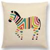 Latest Cartoon Animals Interesting Deer Panda Sheep Bulldog Chameleon Colourful Cushion Cover Car Sofa Throw Pillow Case