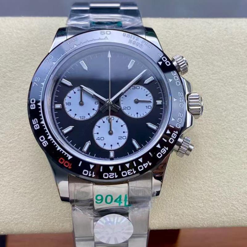 Rolex Daytona 40mm Diamond-Inlaid Multifunctional Automatic Mechanical Men's Watch.