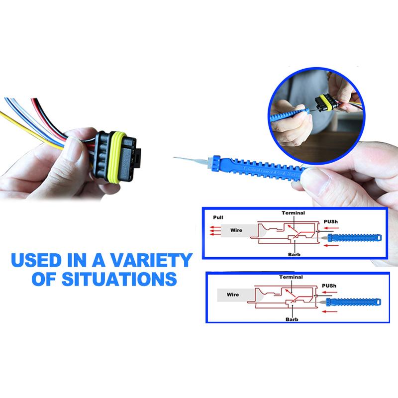 30Pcs Car Terminal Removal Tool Kit Fast Depinning Tool Wire Connector Pin Release Tool Pin Extractor