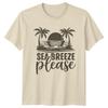 Sea Breeze Please Beach Travel Unisexs TShirt Unisexs Graphic Tee Unisex Top