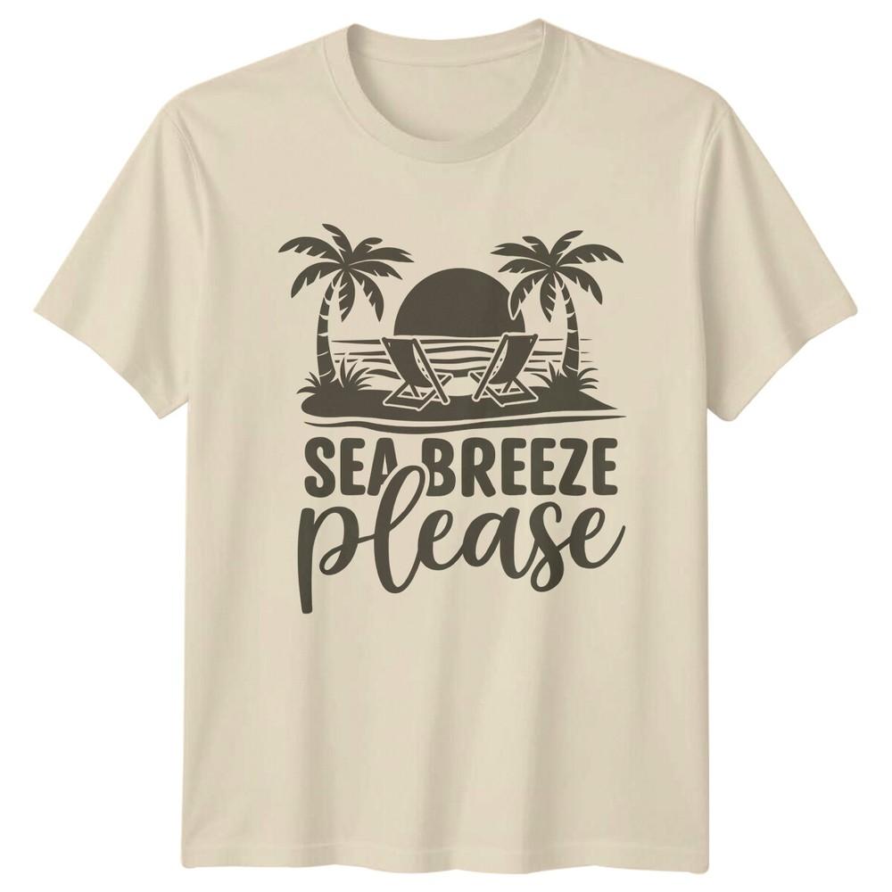 Sea Breeze Please Beach Travel Unisexs TShirt Unisexs Graphic Tee Unisex Top
