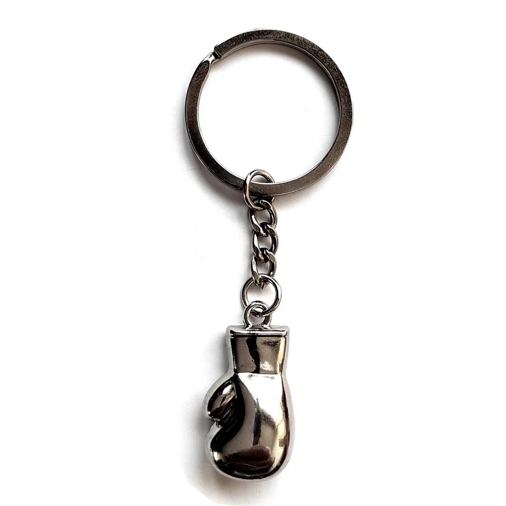 Popular Jewelry Alloy Pendant Keychain Boxing Glove Pendant Metal Sports and Fitness Equipment Gift