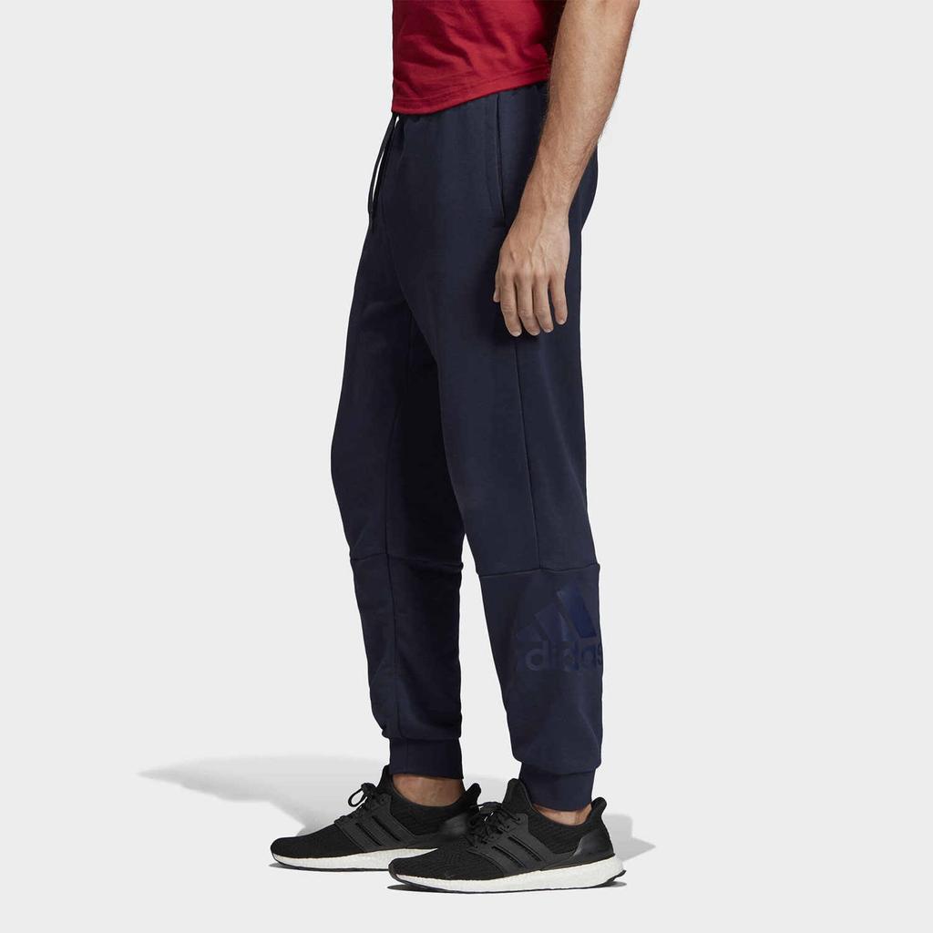 adidas Mittelhoch Lässig Kordelzug Bündchen Gestrickte Sporthosen Herren Unterteile Tintenblau EB5252