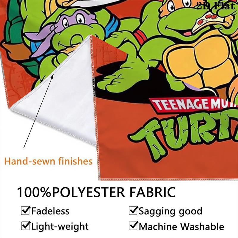 Teenage Mutant Ninja Turtles Artwork Tapestry Wallmounted Background Cloth Work Of Art Atmospheric Background Cloth Background Cloth