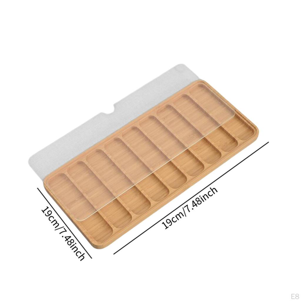 Wood Watch Band Organizer Display Tray DIY Crafting Versatile Handcraft Watchband Storage Case