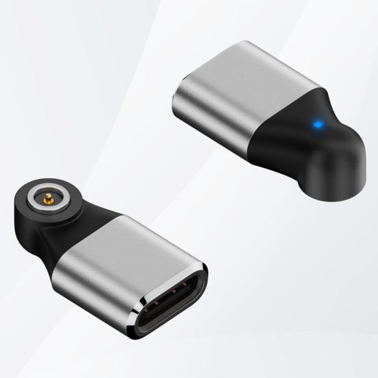 Smart Ring Charger Adapter Aluminum Alloy N52 Magnetic Type-C Female Smart Ring Charging Converter Connector Smart Ring Accessories