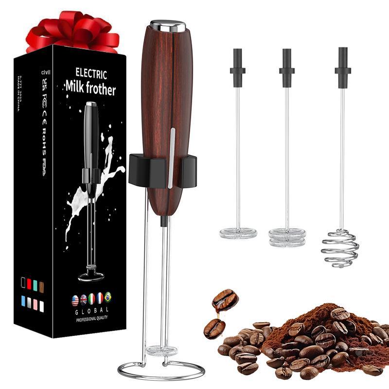 Electric Milk Frother & Mini Whisk - Portable Coffee Frother & Egg Beater
