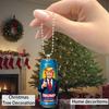 Multi-functional Acrylic Small Pendant Cans Trump-shaped Small Pendant UV Color Printing Daily Car Pendants