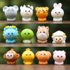 12PCS/Set New Mini Resin Zodiac Doll Toy Cartoon Simulation Small Animal Micro-landscaping DIY Car Office Decor Ornaments