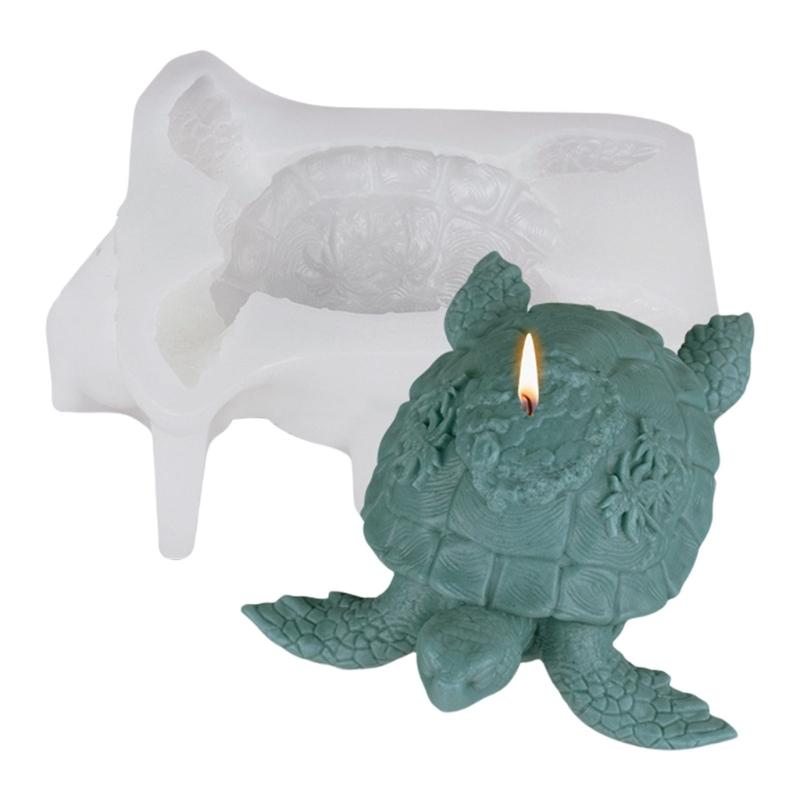 Tortoise Statue Silicone Candle Molds Tortoise Figurine Silicone Molds for Epoxy Resin Candle Soap Cement Silicone Molds