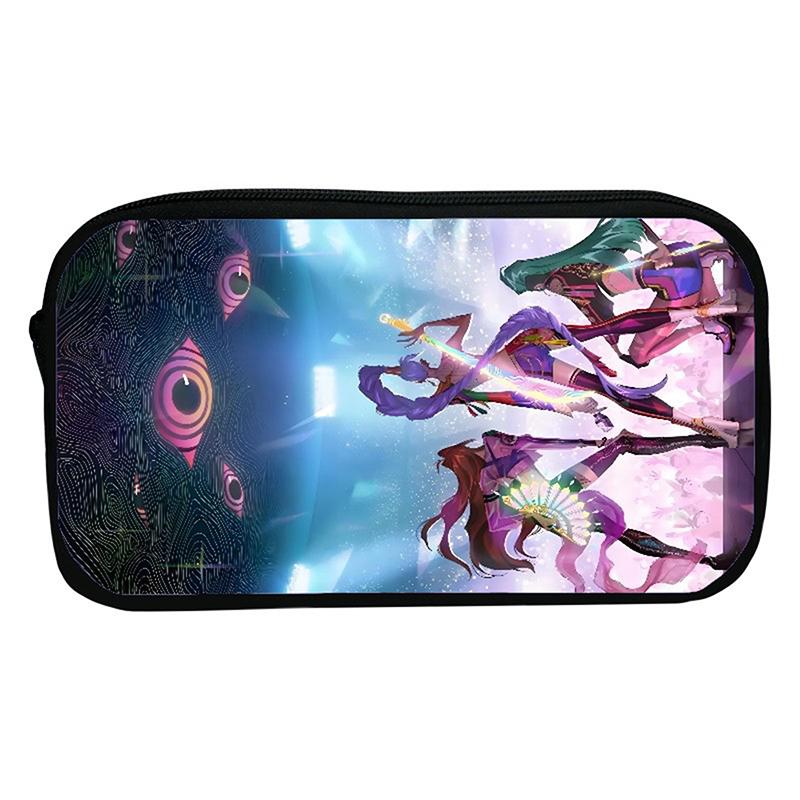 Kpop Łowcy Demonów Uczeń Piórnik Kreskówkowy Duża Pojemność Pudełko na Kredki Artykuły Papiernicze Torba do Przechowywania Kosmetyków dla Dziewczynki Prezenty