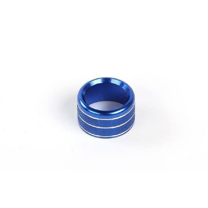 Rearview Mirror Button Cover Trim 1* For Chevrolet Cruze 2010-2015 Blue Aluminum