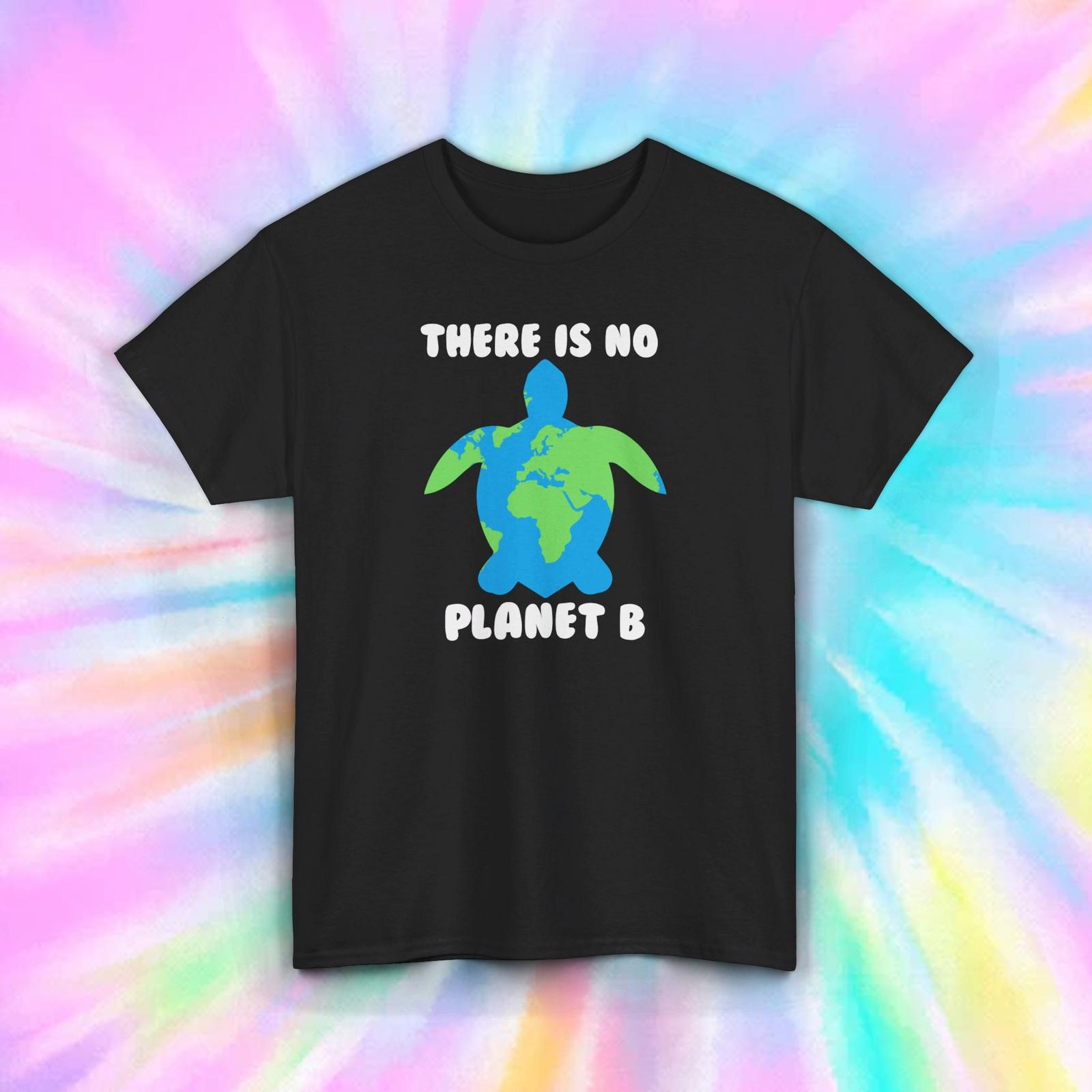 There is No Planet B Shirt | Turtle Earth Graphic Tee | Environmental Awareness S