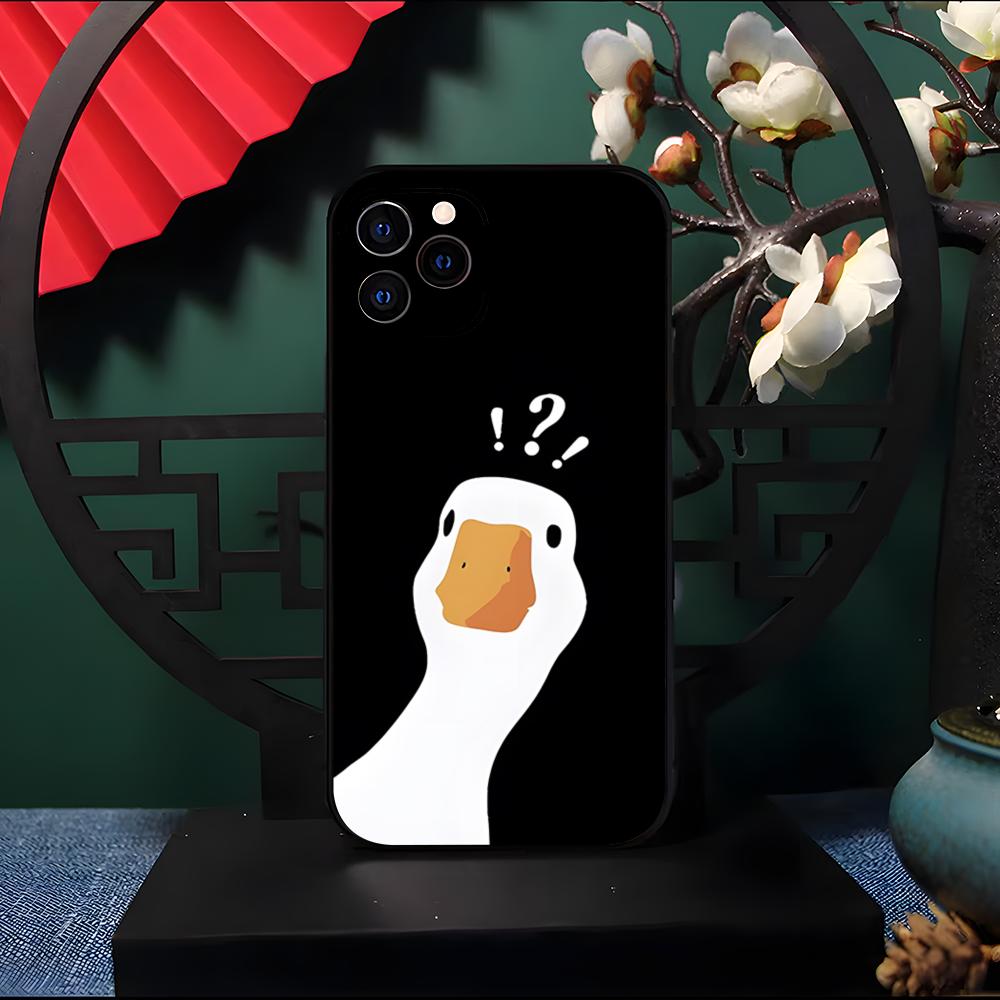 New Fun Duck Goose Phone Case For IPhone 17 Pro Max 16 15 14 Pro Max 13 11 Air Plus Silicone Cover