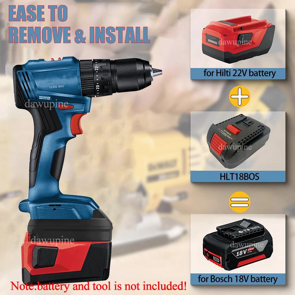 Power Tools Adapter Converter for Hilti 22V B22 Li-ion Battery for Makita for Milwaukee for Dewalt for Bosch 18V Electric Tools