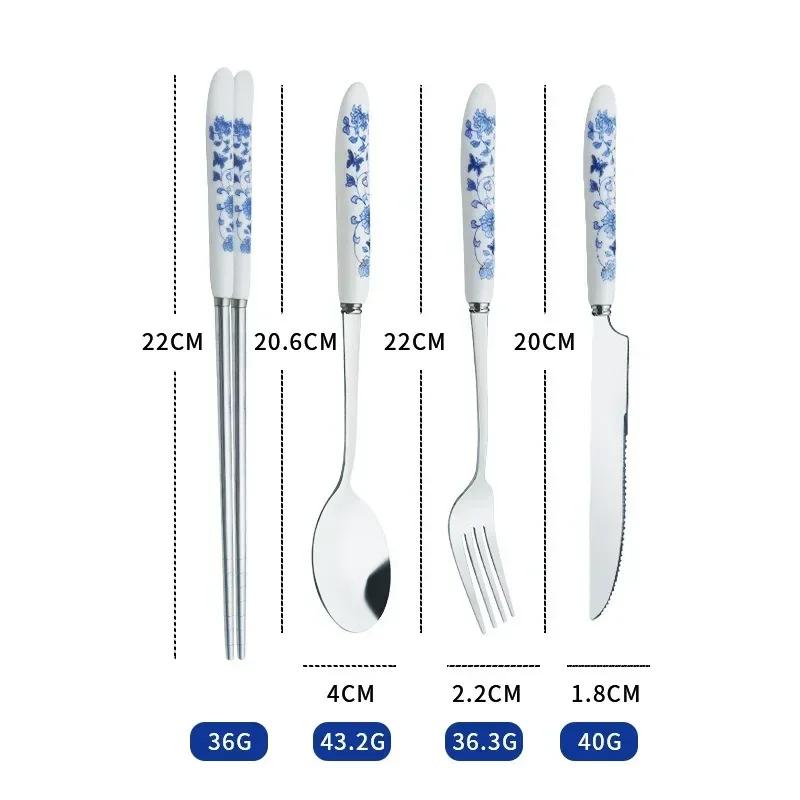 Personalized Laser Engraving Patterns Portable Creative Stainless Steel Korean Chopsticks and Spoon, Cartoon Children Gift