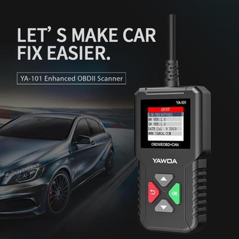 

1 Pcs Інструмент діагностики автомобіля Автомобільний сканер Аналізатор двигуна Інструмент сканування кодів чорний