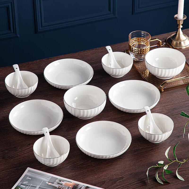 Hao Aijia Jinlan 14-Piece Ceramic Dinnerware Set