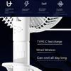 Ventilator electric portabil cu clemă de mână, 3 viteze, USB, reîncărcabil, ventilator de răcire fără fir pentru birou de birou de camping