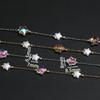 1m/39.37in Stainless Steel Chains Pentagram Charm Star Beads Chain for DIY Jewelry Choker Bracelet Necklace Making Supplies