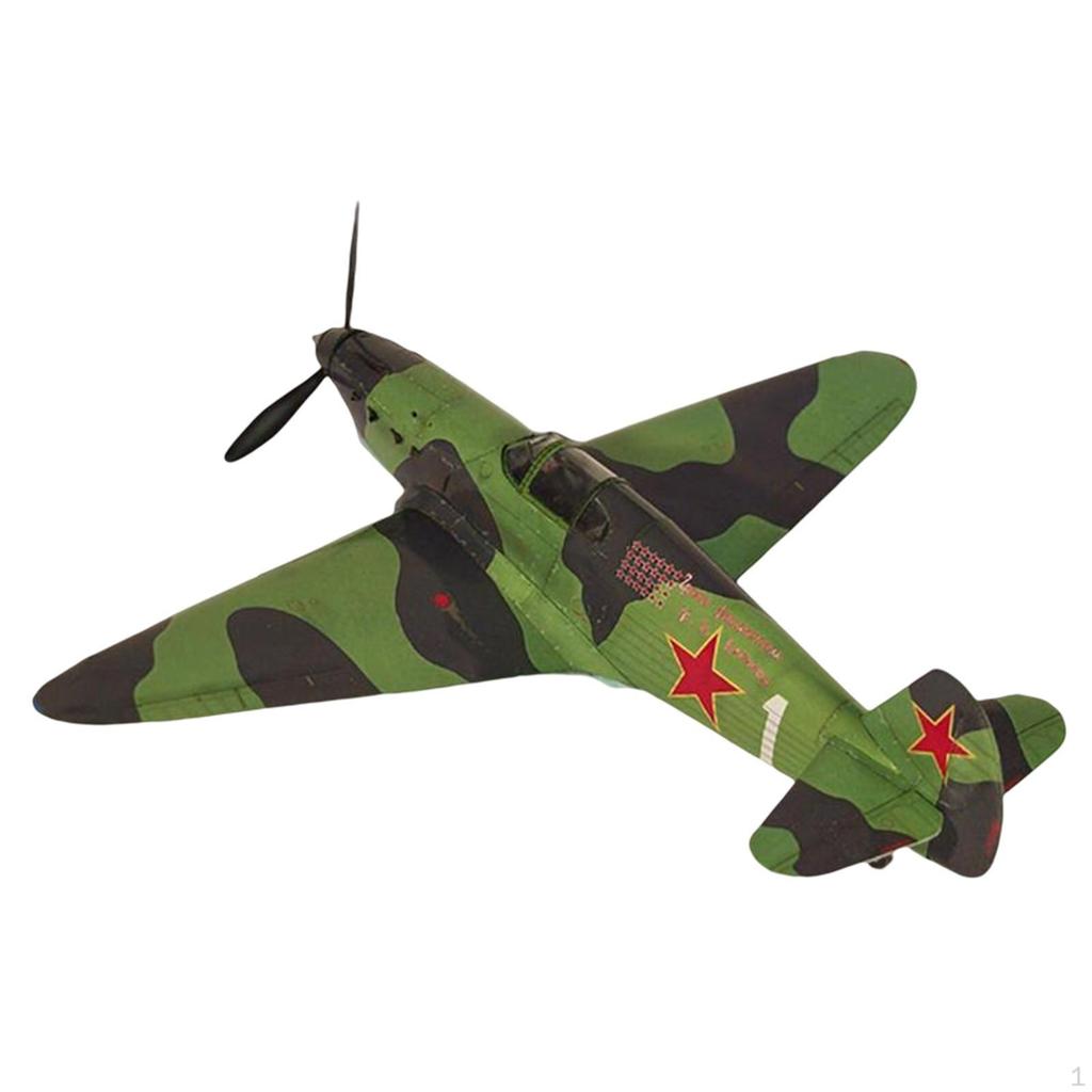 DIY Assemble 1/35 1 Fighter Aircraft Paper Model Miniature 3D Airplane Air Aviation for