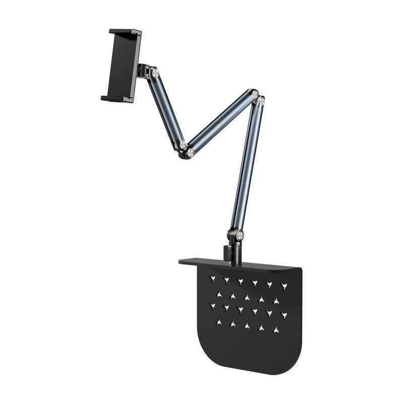 Aluminum Bedside Phone Holder Adjustable Arm Stand Smartphone Tablet Desktop Mount Lazy Bracket