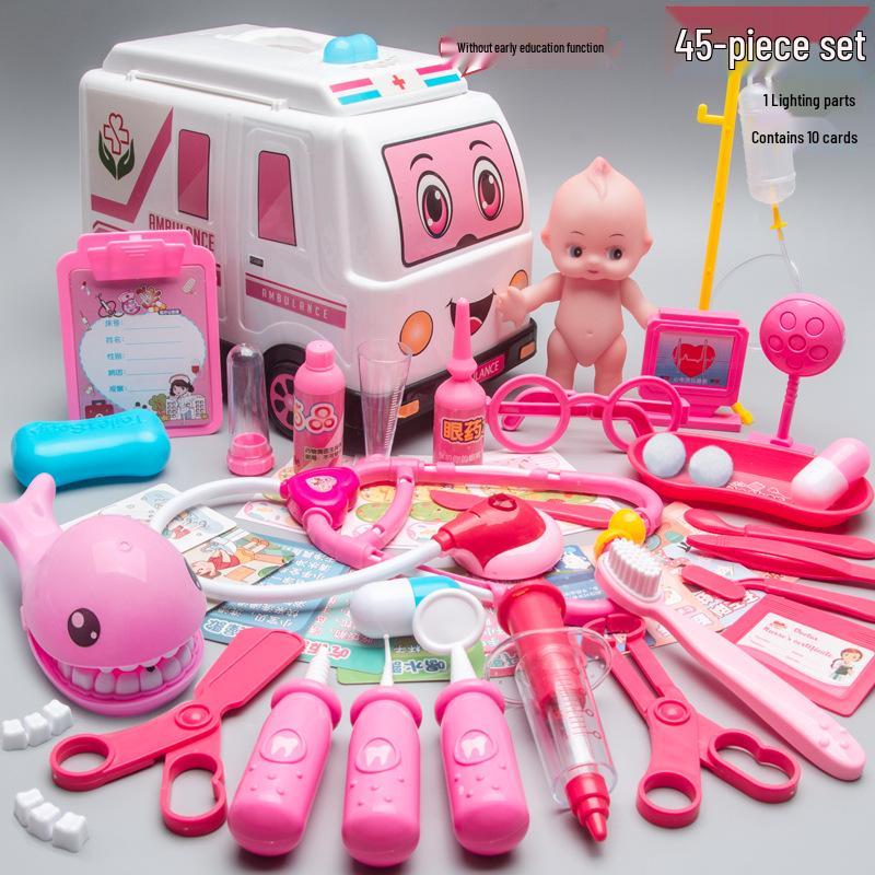 Kids' Doctor Playset: Medical Tools, Stethoscope, Injection, Ambulance