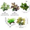 Artificial Driftwood Twigs Branch Aquarium Plastic Plant Fish for Tank Hide Leaves Ornament Non Toxic Safe for All Fish