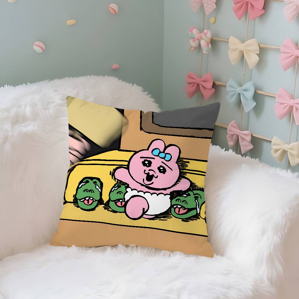 O-Opanchu-S U-Usagi Case Plush Fabric Soft Pillowcase Double Sided Print Cushion Cover Household Gifts