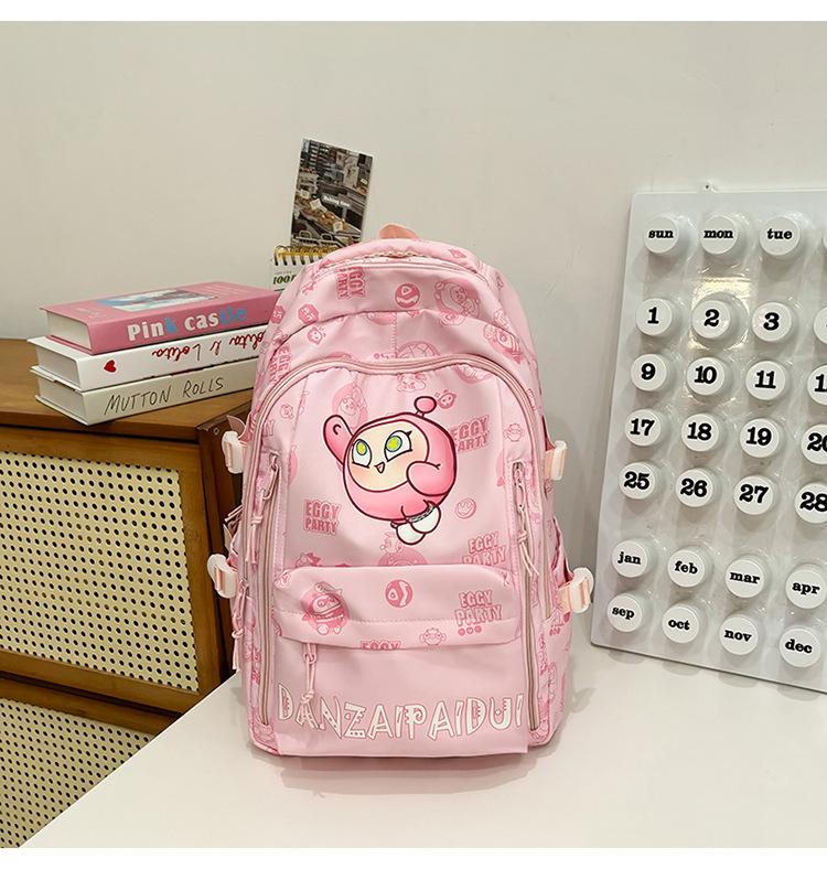 Schoolbag Printed Backpack Female Casual Backpack Campus High School Student Cute Cartoon Large Capacity