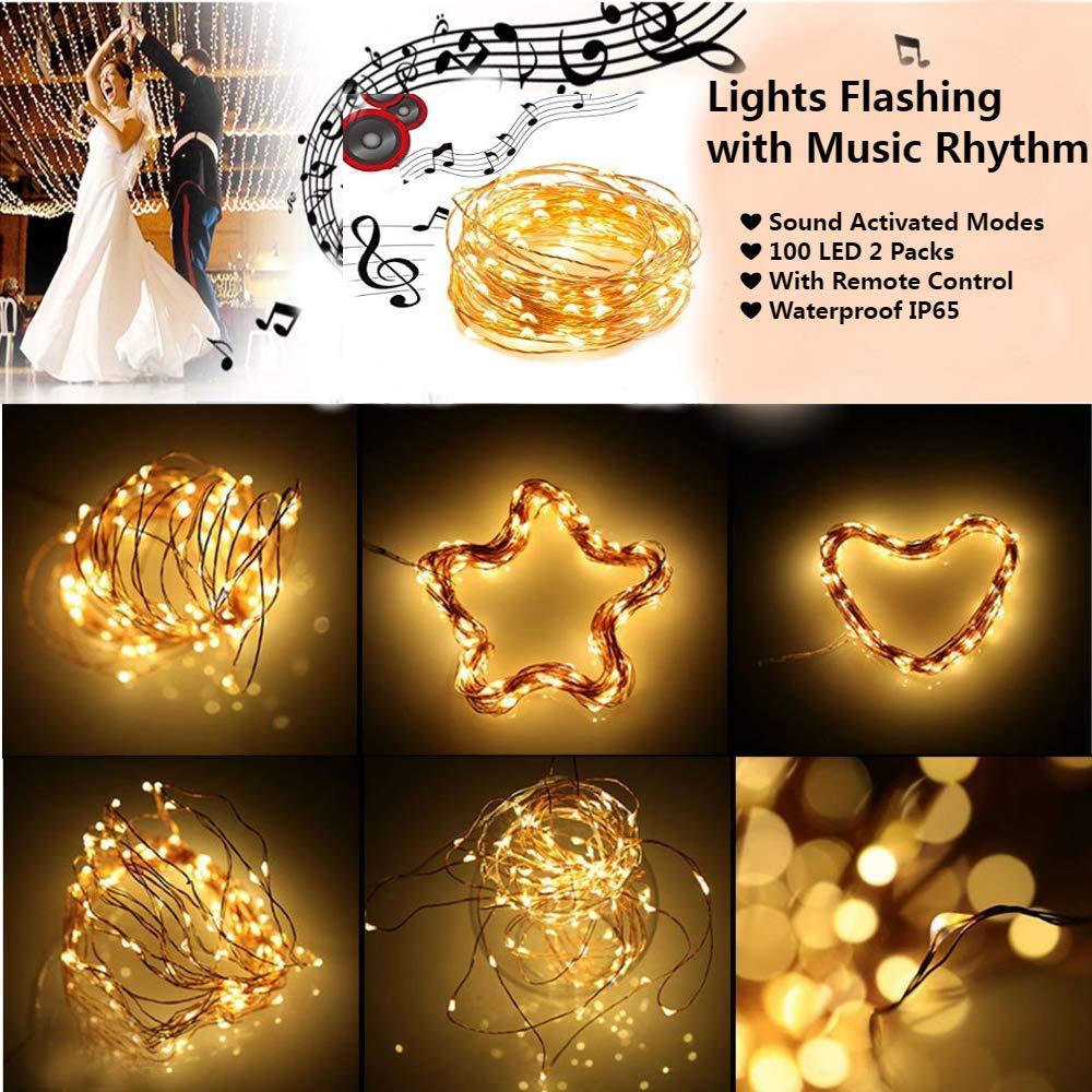 Buy 5M 50LED USB Copper Wire RGB Fairy String Light With Remote Control ...