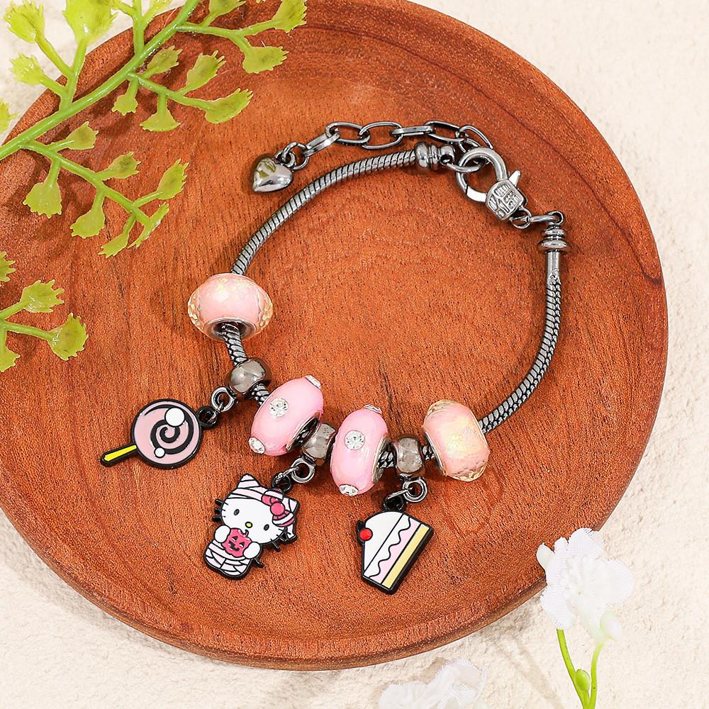Hello Kitty Jewelry Bracelet With Zinc Alloy Material For Gift Giving In Spring 2025