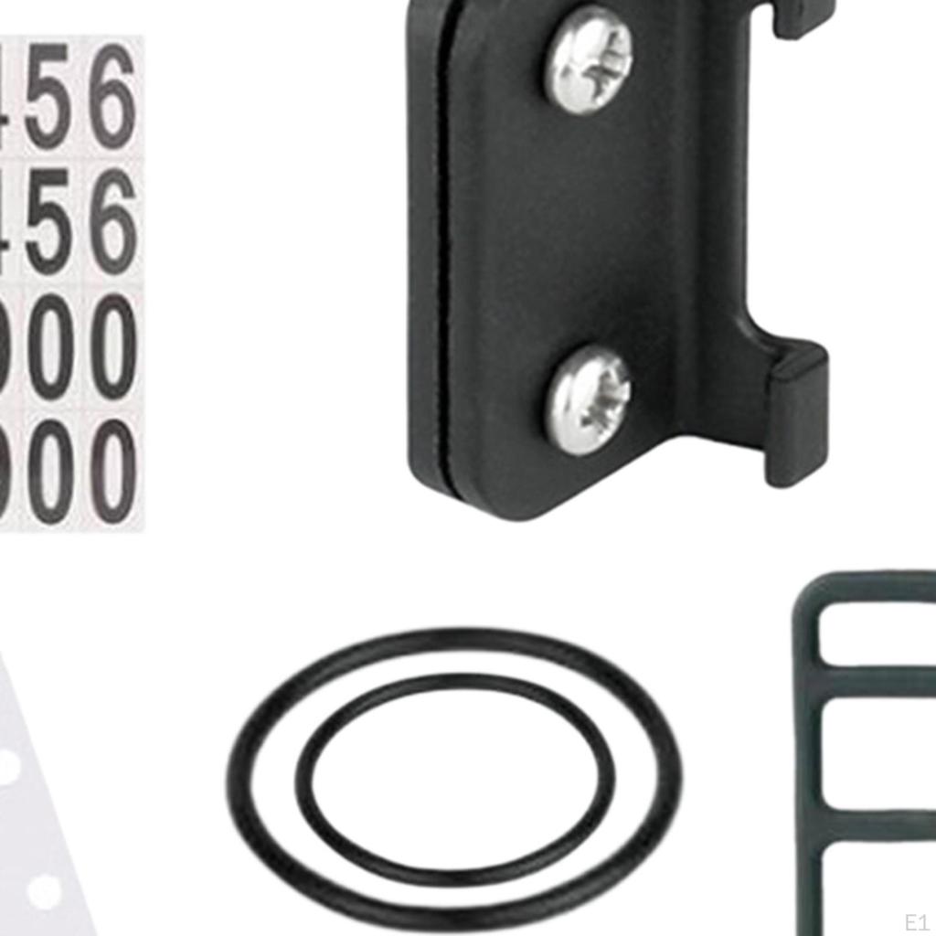 Cycling Plate Number Holder with Stickers Seat Post Mount for Riding