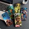 Guardians of the Galaxy Groot Hülle Handyhülle für Apple iPhone 16 15 14 11 Pro Max 7 8 Plus SE2 SE3 SE 2022 2020 Hülle