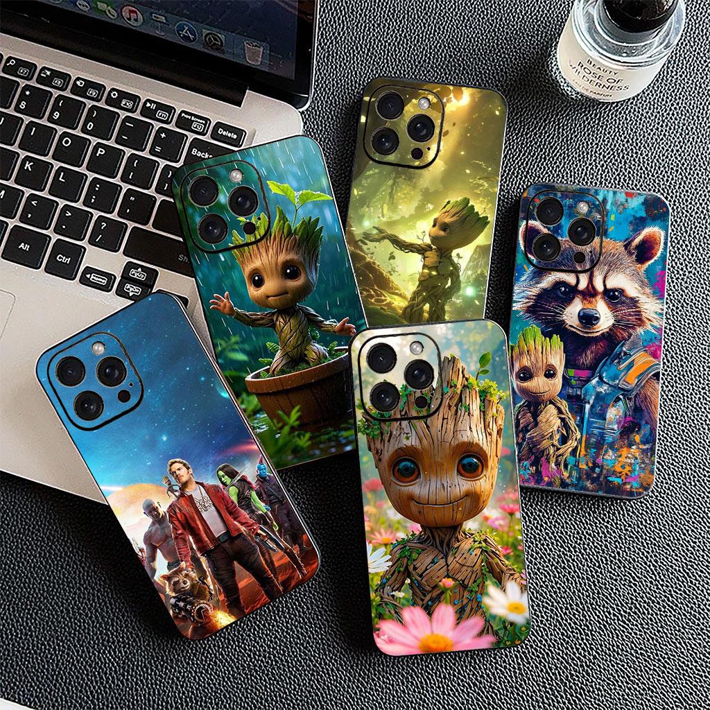 Guardians of the Galaxy Groot Hülle Handyhülle für Apple iPhone 16 15 14 11 Pro Max 7 8 Plus SE2 SE3 SE 2022 2020 Hülle