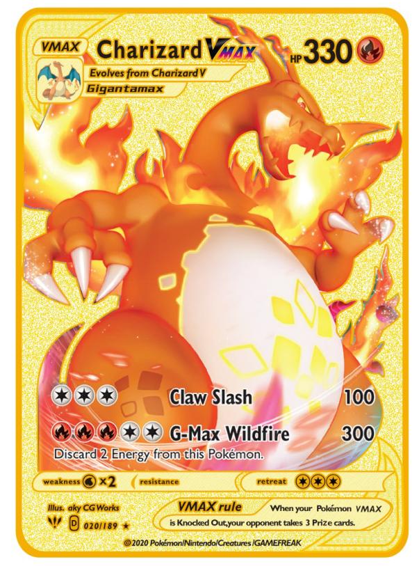 Pokémon Vmax Pokemon Cards Vstar GX V English Metal Card Anime Charizard Mewtwo Blastoise Shiny Letters Game Collection Card Toy