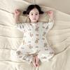 Unisex Baby Summer Jumpsuit - Anti-bacterial, Pure Cotton, Breathable, Boneless, Three-Quarter Sleeves, Essential Homewear