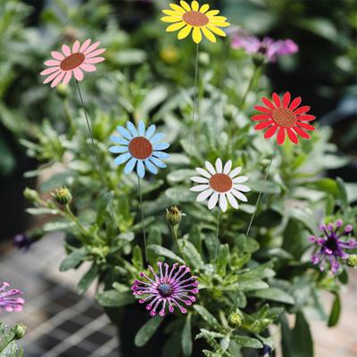 5Pcs/Set Floral Garden Stakes Flexible DIY Iron Wire Beautiful Metal Garden Flower Sticks for Gardening