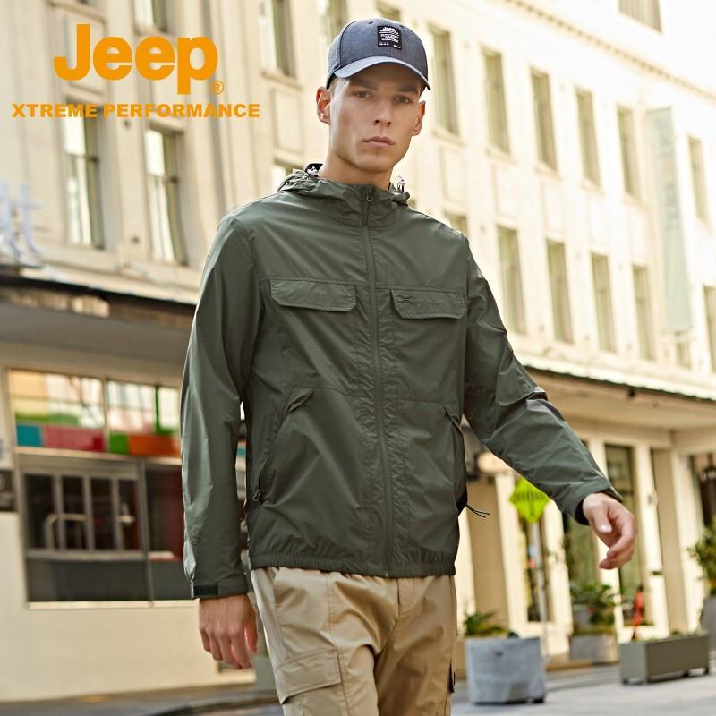 Jeep Men's Outdoor Breathable Sun Protection Jacket