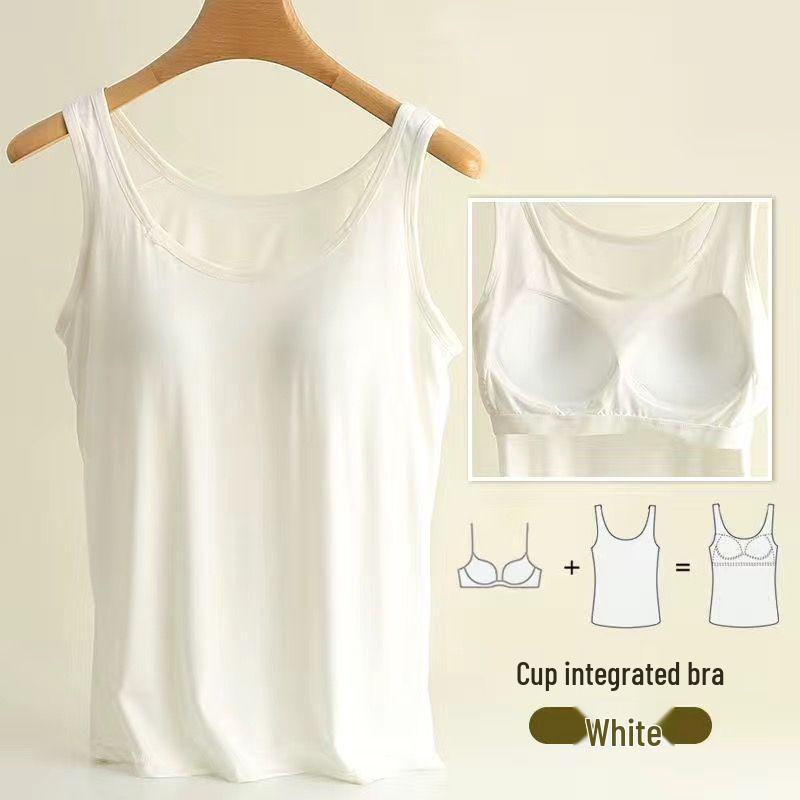 Padded Cup Plus Size Modal Slimming Camisole Tank Top - Breathable & Comfortable
