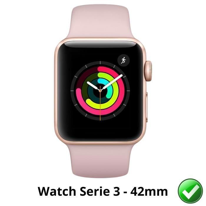 Screen Protector for Watch Series 3 - 42mm [6 Pack] Ultra Thin Resistant Protective Plastic Film Phonillico